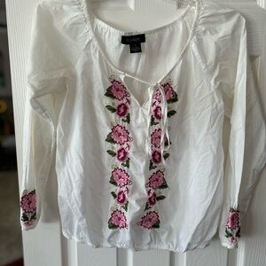Karen Kane  Boho Style Blouse Size Large